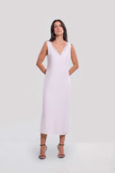 Embellished Linen Maxi Dress
