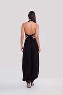 Embellished Halter Linen Set